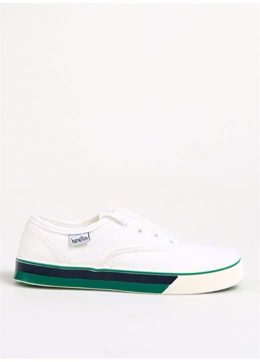 Benetton Beyaz - Yeşil Erkek Çocuk Sneaker BN-30957 1