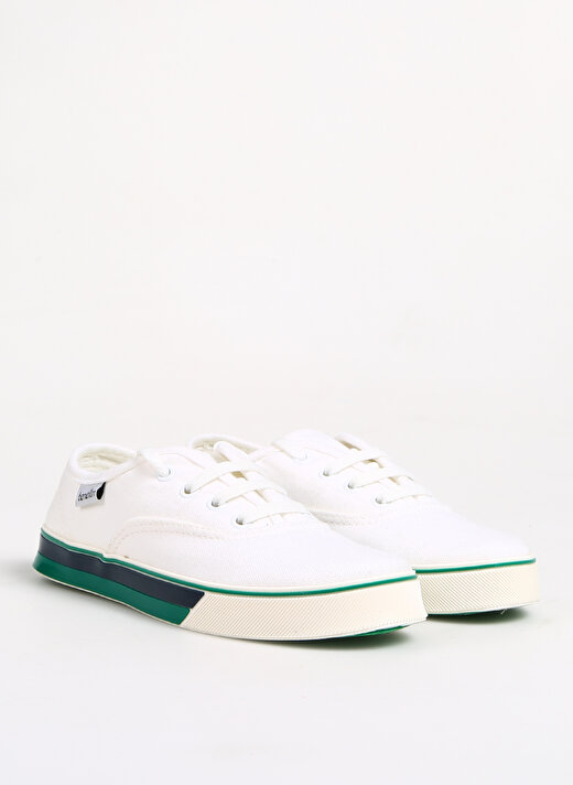 Benetton Beyaz - Yeşil Erkek Çocuk Sneaker BN-30957  2