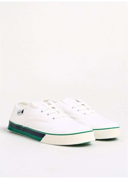 Benetton Beyaz - Yeşil Erkek Çocuk Sneaker BN-30957 2