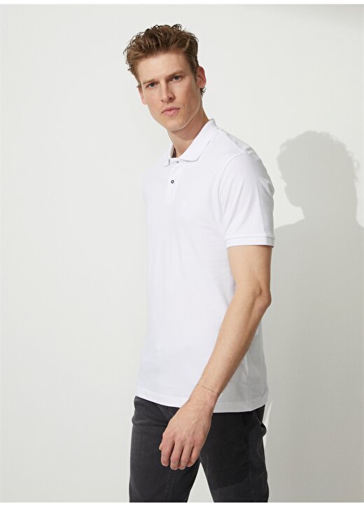 Network Polo Yaka Beyaz Erkek T-Shirt 1087295 2
