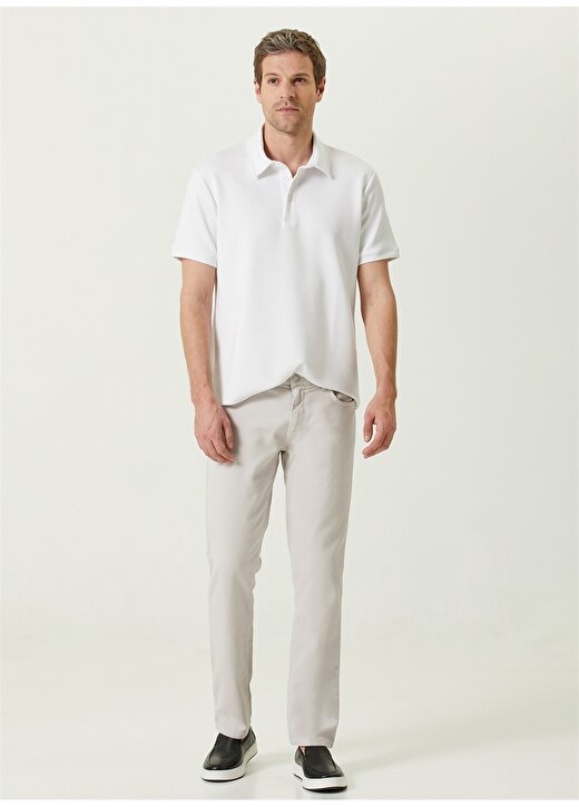 Network Polo Yaka Beyaz Erkek T-Shirt 1087218 2