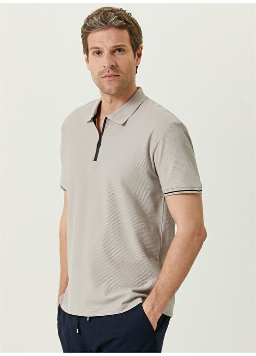 Network Polo Yaka Taş Erkek T-Shirt 1087296 3