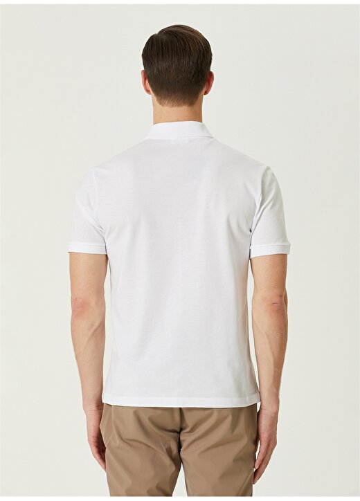 Network Polo Yaka Beyaz Erkek T-Shirt 1087300 4