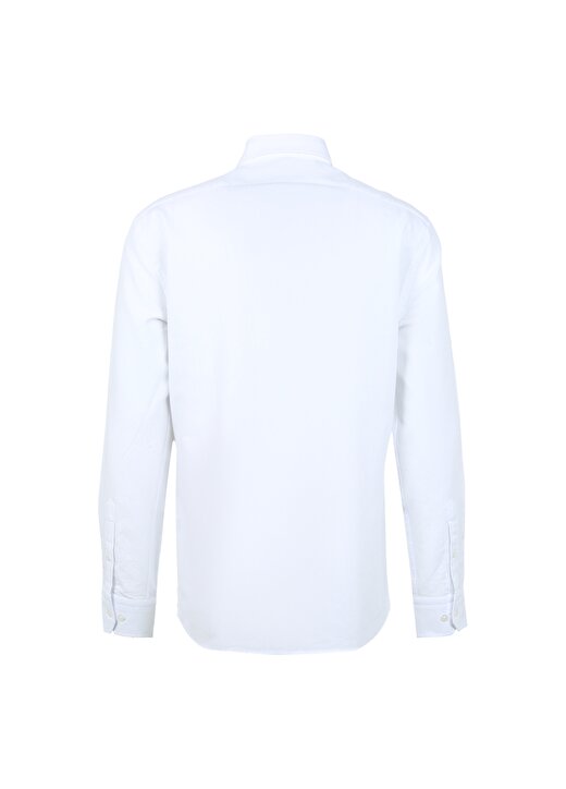 Network Slim Fit Klasik Yaka Beyaz Erkek Gömlek 1087359 2