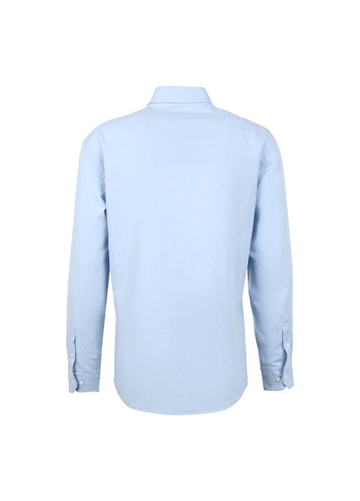 Network Slim Fit Klasik Yaka Açık Mavi Erkek Gömlek 1087359 2