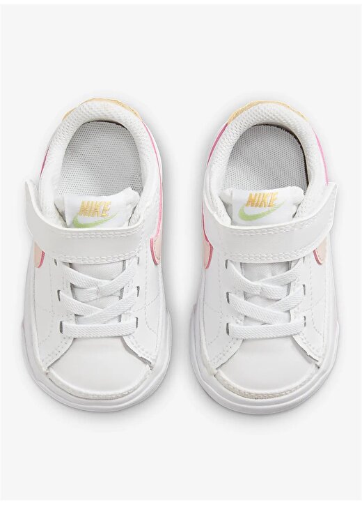 Nike Bebek Beyaz - Pembe Yürüyüş Ayakkabısı DA5382-115 NIKE COURT LEGACY (TDV) 4