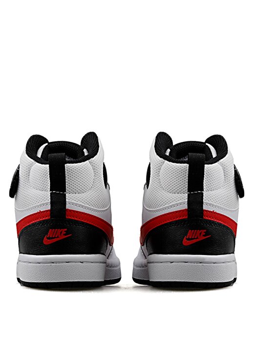 Nike Çocuk Beyaz - Siyah Yürüyüş Ayakkabısı CD7783-110 COURT BOROUGH MID 2 (PSV 4