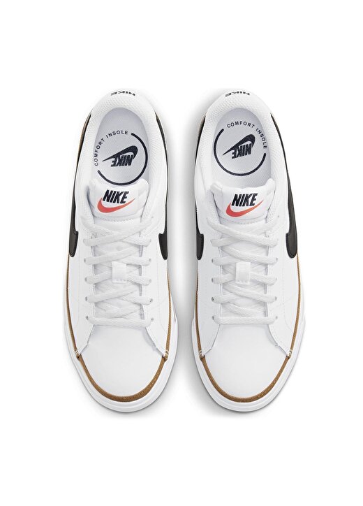 Nike Çocuk Beyaz Yürüyüş Ayakkabısı DA5380-102 NIKE COURT LEGACY (GS) 3