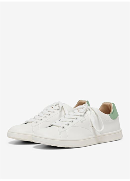 Only Beyaz - Yeşil Kadın Sneaker 15288082 2