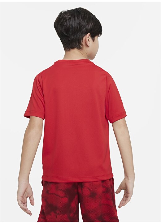 Nike Çocuk Kırmızı - Pembe Bisiklet Yaka T-Shirt DX5386-657 B NK DF MULTI+ SS TOP HB 2