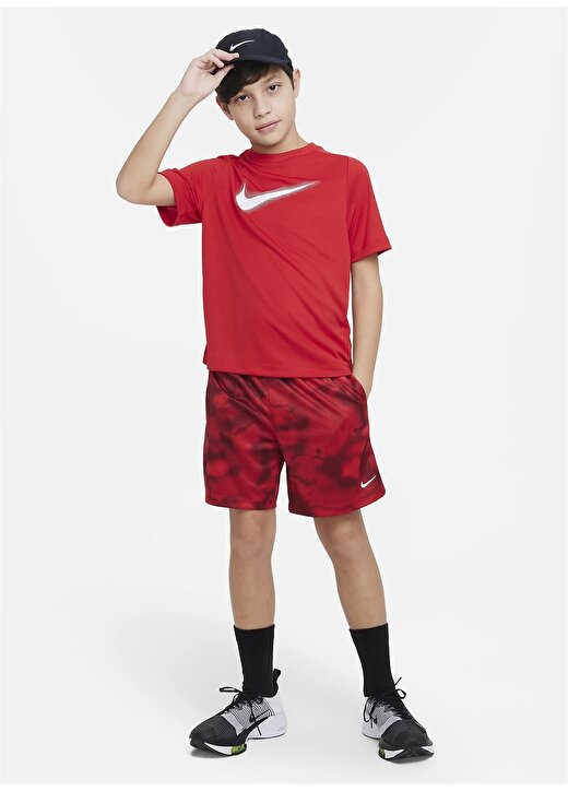 Nike Çocuk Kırmızı - Pembe Bisiklet Yaka T-Shirt DX5386-657 B NK DF MULTI+ SS TOP HB 4