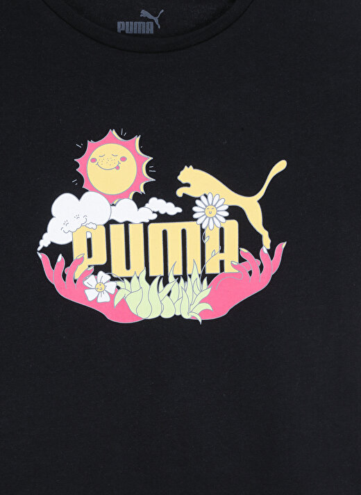Puma Düz Siyah Kız Çocuk T-Shirt 67996702 Girl s TEE 3