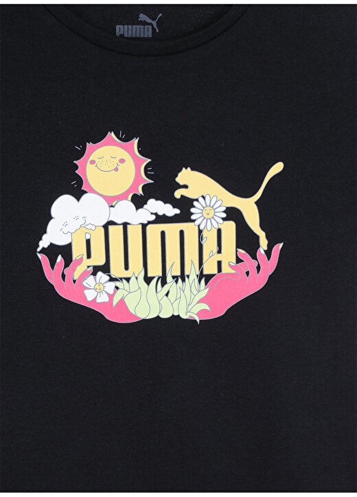 Puma Düz Siyah Kız Çocuk T-Shirt 67996702 Girl S TEE 3