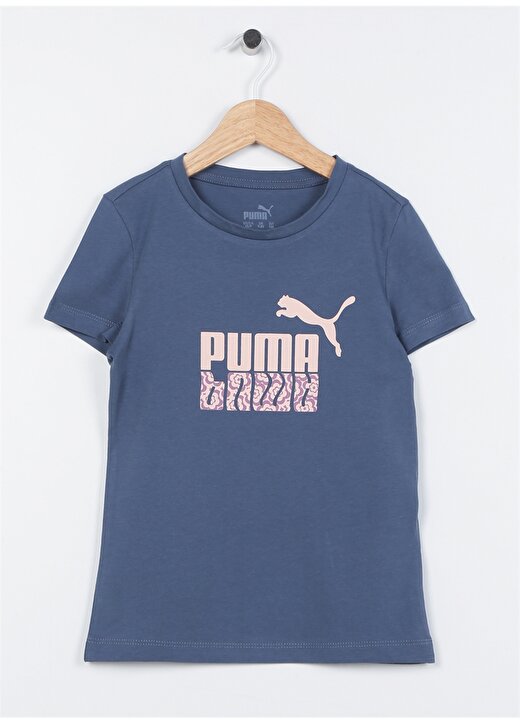 Puma Düz Lacivert Kız Çocuk T-Shirt 68021301 Girl S TEE 1