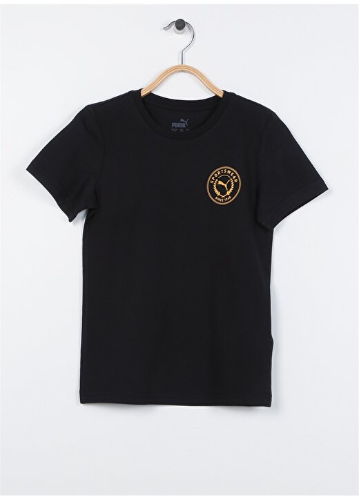 Puma Düz Siyah Erkek Çocuk T-Shirt 67996802 Boy S TEE 1