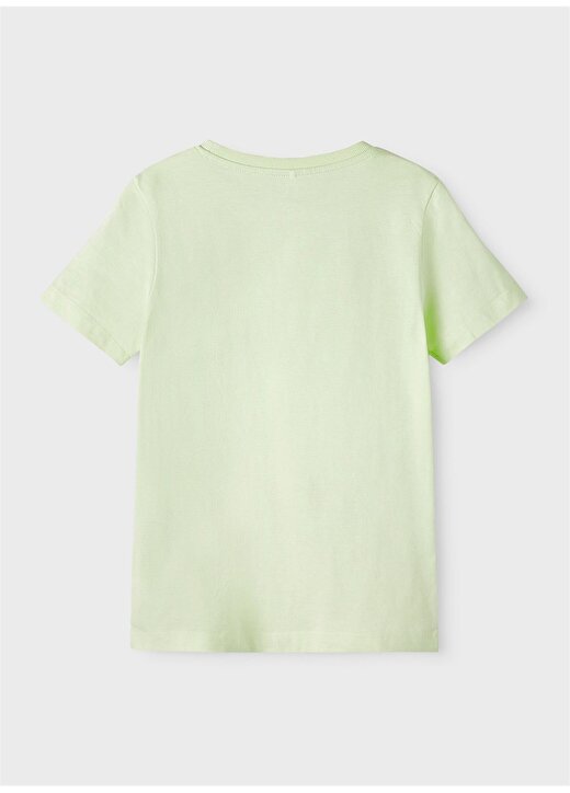 Name İt Baskılı Açık Yeşil Erkek Çocuk T-Shirt 13214644 2