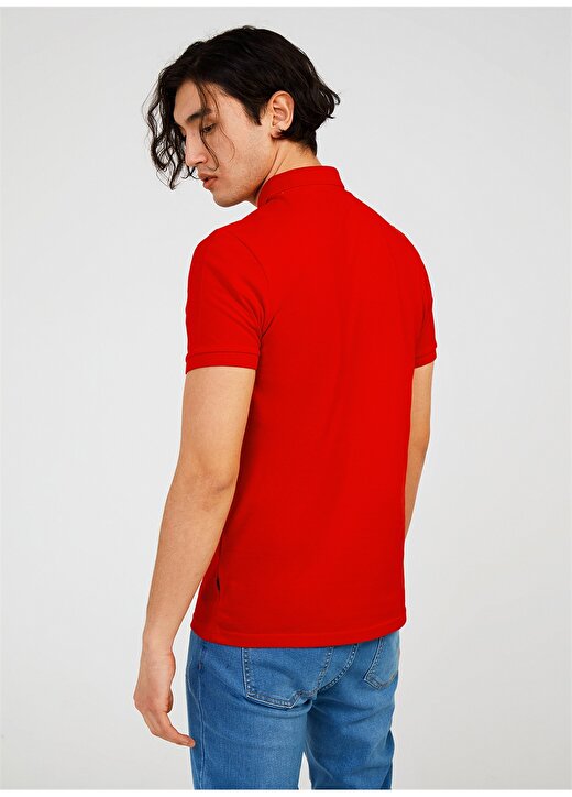 The Crow Polo Yaka Düz Kırmızı Erkek T-Shirt TC4613 3