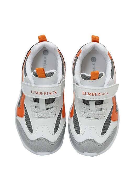 Lumberjack Beyaz - Turuncu Erkek Çocuk Günlük Ayakkabı 3M RACE 3FX 4