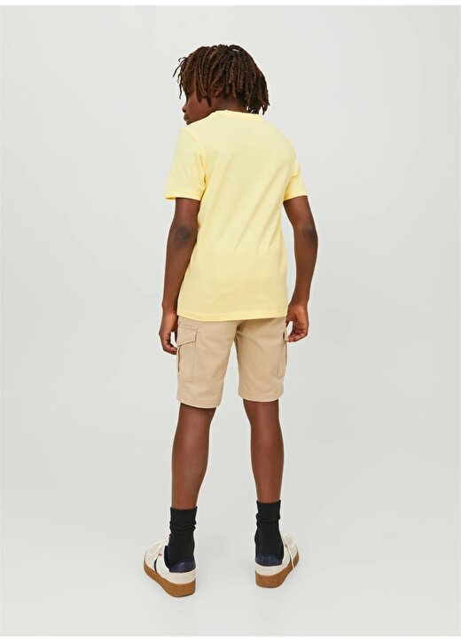 Jack & Jones Desenli Sarı Erkek Çocuk T-Shirt 12235519 2