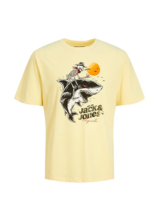 Jack & Jones Desenli Sarı Erkek Çocuk T-Shirt 12235519 3