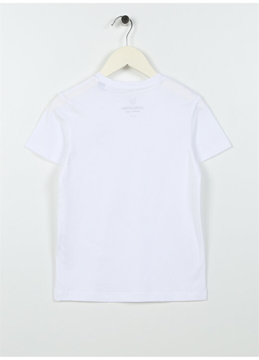 Jack & Jones Kırık Beyaz Erkek Çocuk Bisiklet Yaka Yarım Kollu Desenli T-Shirt 12239432 2