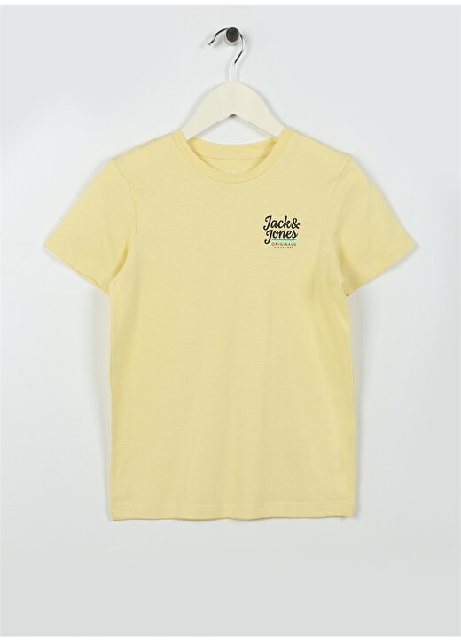 Jack & Jones Desenli Sarı Erkek Çocuk T-Shirt 12239432 1