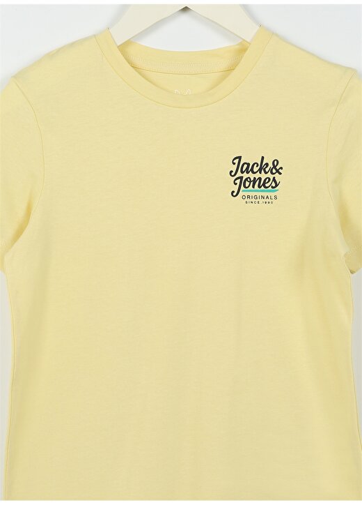 Jack & Jones Desenli Sarı Erkek Çocuk T-Shirt 12239432 3