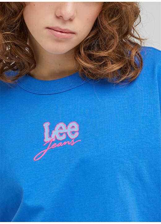 Lee Bisiklet Yaka Çok Renkli Kadın T-Shirt L49KUWA13 2