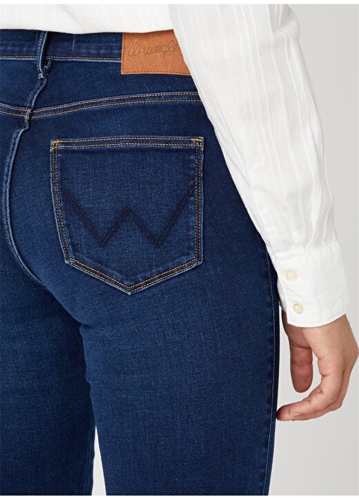Wrangler Kadın Yüksek Bel Straight Denim Pantolon W26RCY37Q 4