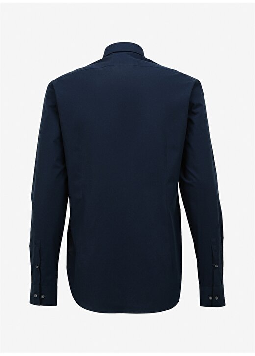 Calvin Klein Düğmeli Yaka Mavi Erkek Gömlek K10K103025463 2
