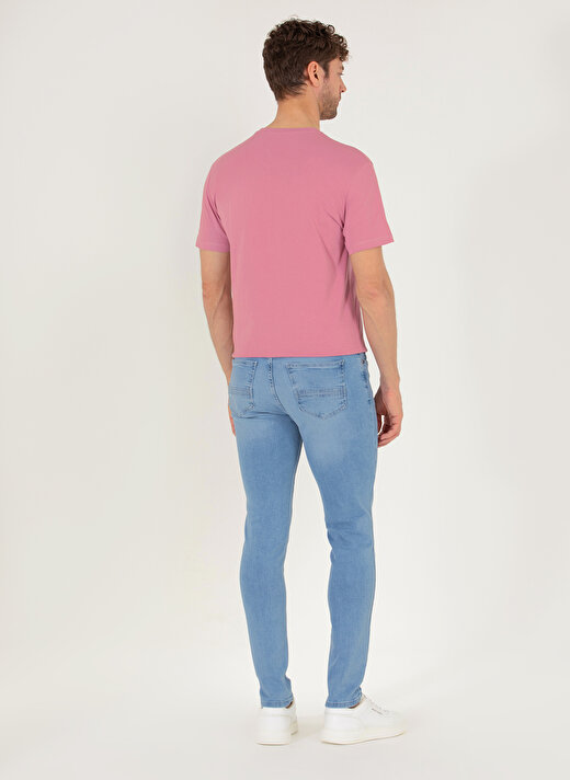 Pierre Cardin Normal Bel Normal Paça Slim Fit Açık Mavi Erkek Denim Pantolon DUMBA 4