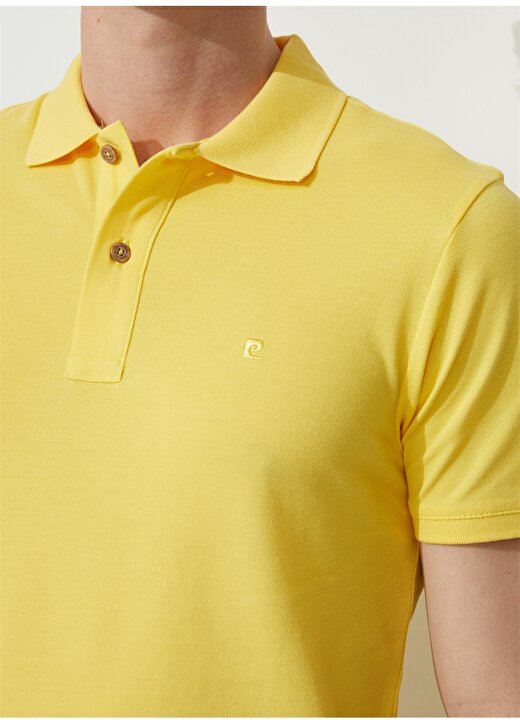 Pierre Cardin Düz Açık Sarı Erkek Polo T-Shirt EARTH 4