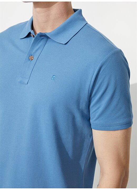 Pierre Cardin Düz Koyu Mavi Erkek Polo T-Shirt EARTH 4
