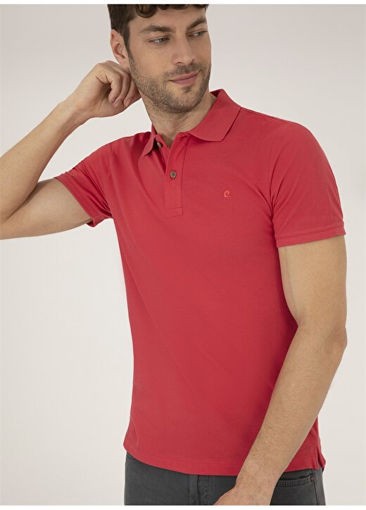 Pierre Cardin Düz Kırmızı Erkek Polo T-Shirt EARTH 2