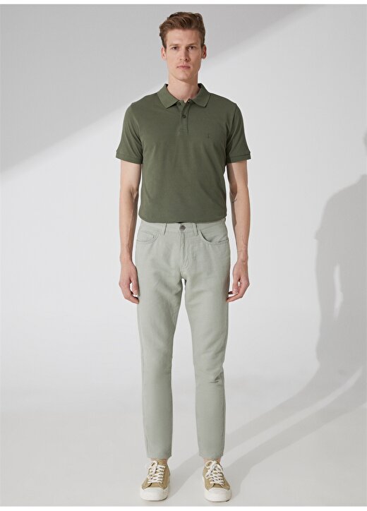 Pierre Cardin Normal Bel Normal Paça Slim Fit Açık Yeşil Erkek Pantolon GABON 2