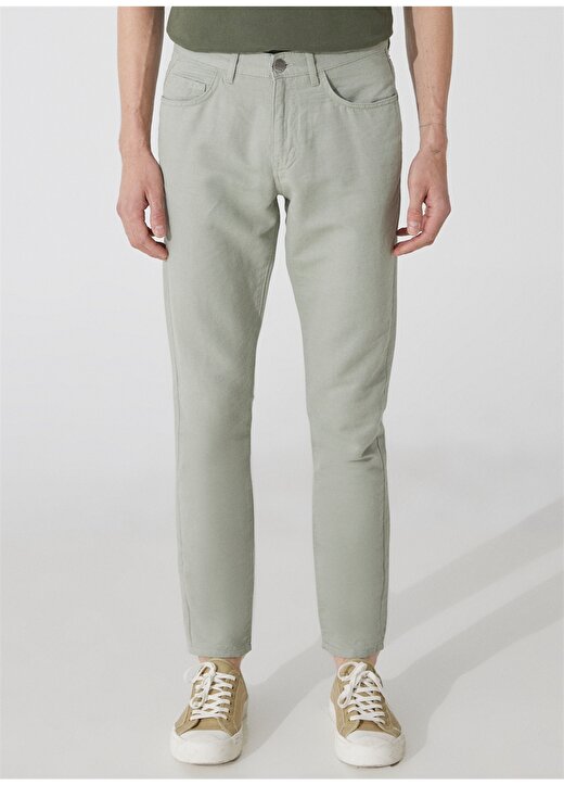 Pierre Cardin Normal Bel Normal Paça Slim Fit Açık Yeşil Erkek Pantolon GABON 3