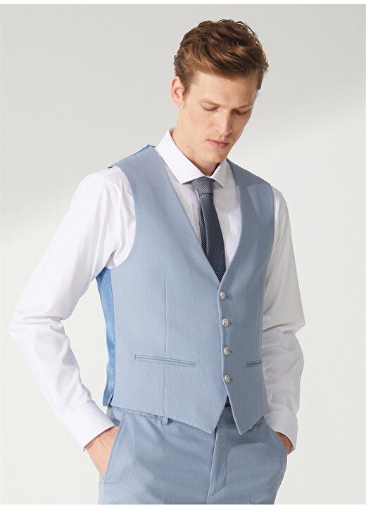Pierre Cardin Normal Bel Slim Fit Açık Mavi Erkek Takım Elbise N00087/EXYT 2