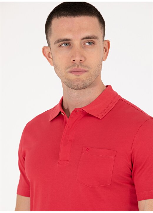 Pierre Cardin Polo Yaka Düz Kırmızı Erkek T-Shirt SAND 2