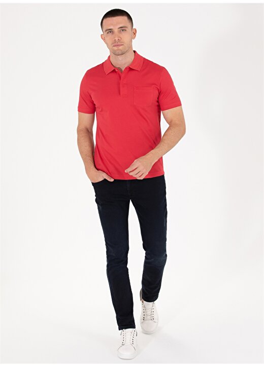 Pierre Cardin Polo Yaka Düz Kırmızı Erkek T-Shirt SAND 4