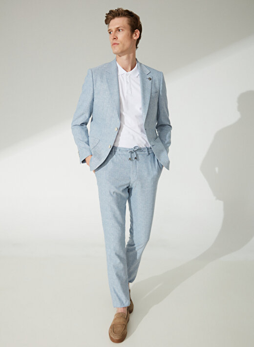Pierre Cardin Normal Bel Slim Fit Açık Mavi Erkek Takım Elbise R20036/ST 1