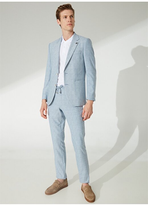 Pierre Cardin Normal Bel Slim Fit Açık Mavi Erkek Takım Elbise R20036/ST 2