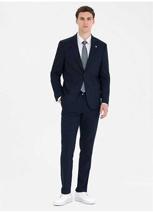 Pierre Cardin Normal Bel Slim Fit Lacivert Erkek Takım Elbise R20036/ST 1