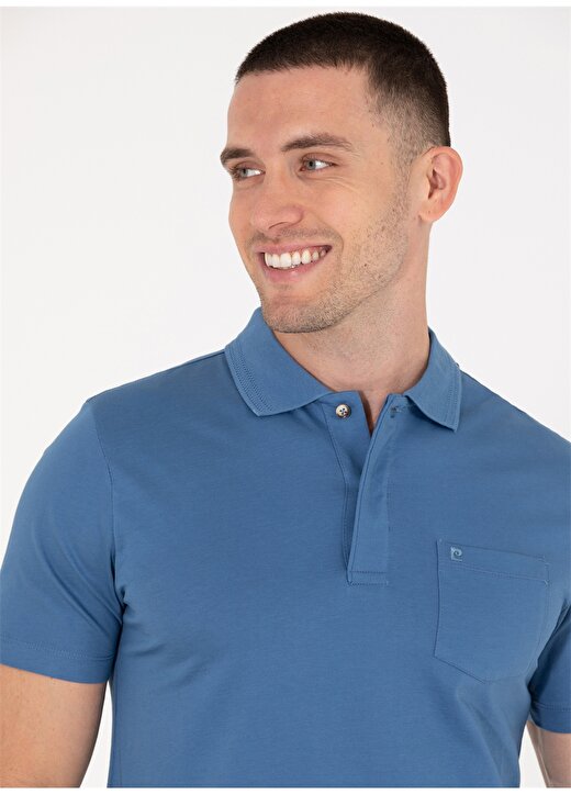 Pierre Cardin Düz Koyu Mavi Erkek Polo T-Shirt SAND 2