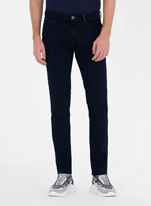 Pierre Cardin Normal Bel Normal Paça Slim Fit Koyu Lacivert Erkek Denim Pantolon VENEDIK 2