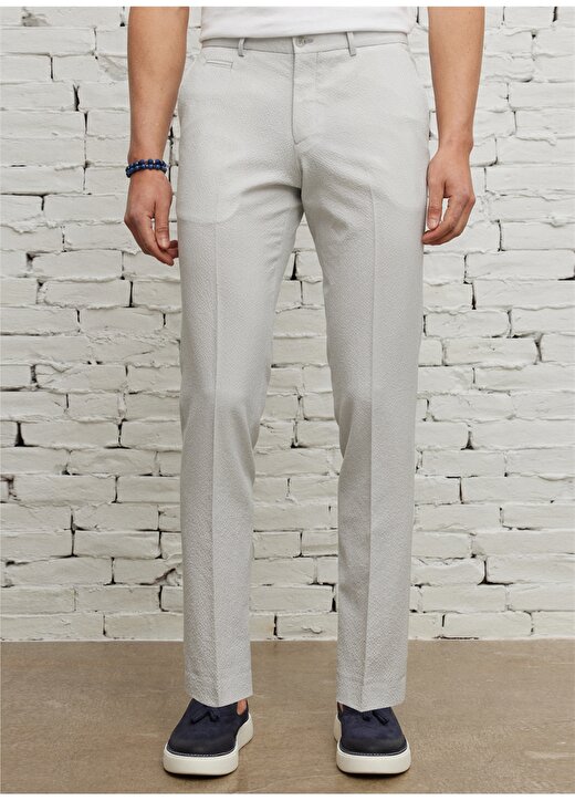 Altınyıldız Classics Normal Bel Dar Paça Slim Fit Taş Erkek Pantolon 4A0123200060 2
