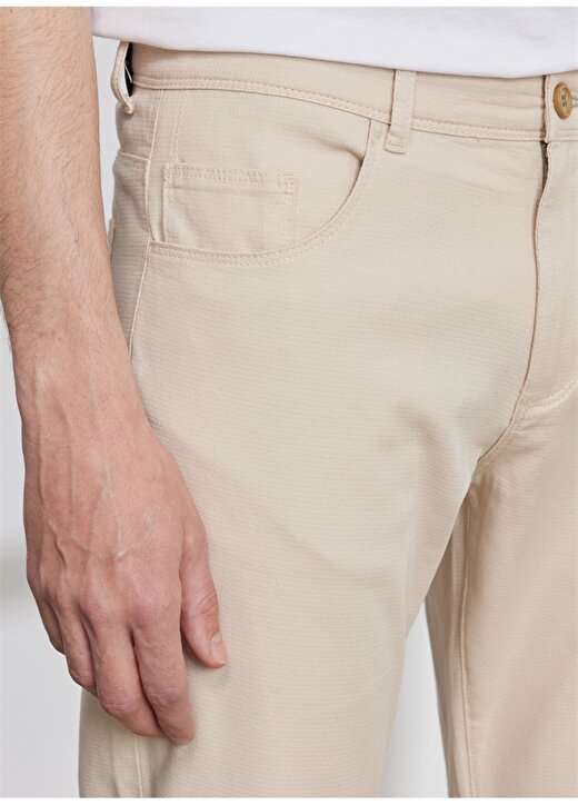 Altınyıldız Classics Normal Bel Boru Paça Comfort Fit Açık Bej Erkek Pantolon 4A0123200093 4
