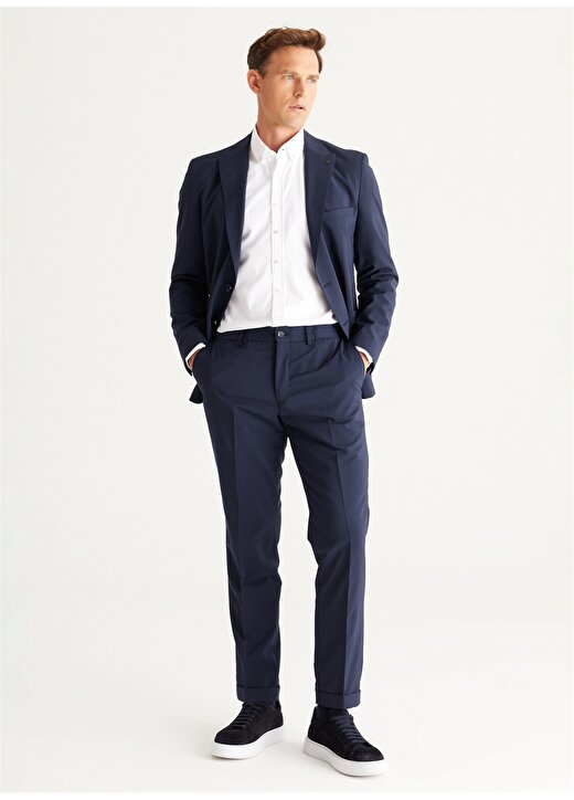Altınyıldız Classics Normal Bel Slim Fit Lacivert Erkek Takım Elbise 4A3023200009 2