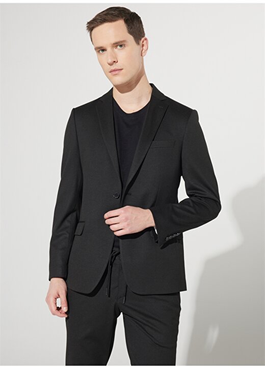 Altınyıldız Classics Normal Bel Slim Fit Siyah Erkek Takım Elbise 4A3023200020 1