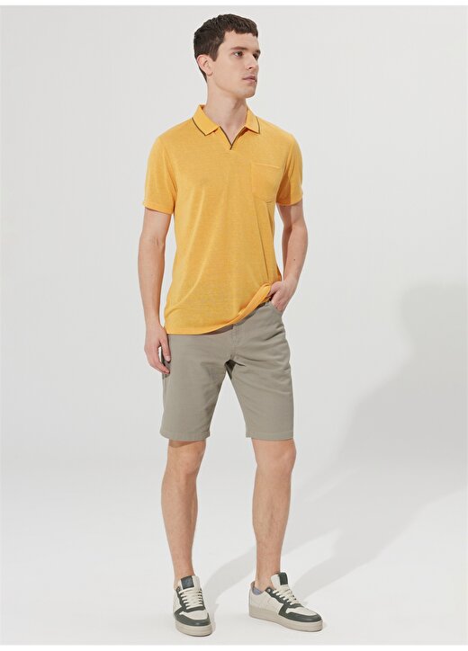 Altınyıldız Classics Polo Yaka Sarı Erkek T-Shirt 4A4823200040 3