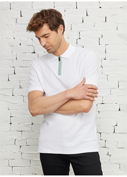 Altınyıldız Classics Polo Yaka Beyaz Erkek T-Shirt 4A4823200060 3